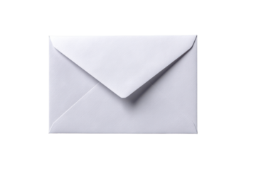 White paper envelope with triangular flap on black background mail letter
