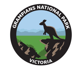 Grampian National Park Australia Vector Logo