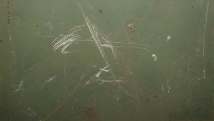 Grunge Green Metal Texture Distressed Surface Background Scratches Weathered Military Steel