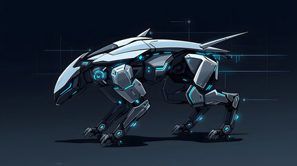 blue screen robot cyborg