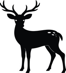 Deer Silhouette | Wild Stag Animal Icon