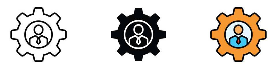Administration icon vector. teamwork and collaborative skills symbol. vector illustration.