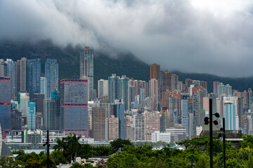 Hong Kong's bustling cityscape and skyscrapers