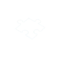 White puzzle piece isolated on transparent background, a symbol of problemsolving, teamwork, and the autism spectrum, simple and clean design