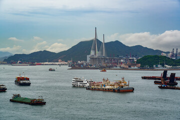 Hong Kong offshore industrial vessel facilities area