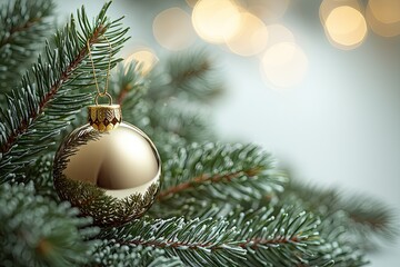 A close-up detail shot of lush spruce needles