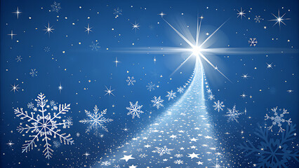 A stunning blue ice tunnel with intricate frozen formations, a clear pathway, and distant figures walking towards the bright light at the end