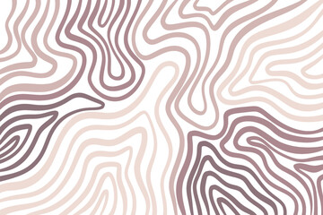 Naklejka premium Cream abstract wavy lines with intricate purple strokes and elegant motion, great for minimalist luxury or Scandinavian interiors