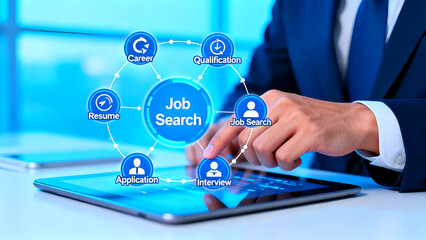 Job search career qualification resume application interview recruitment hiring employment opportunity online job board job portal job site job fair job vacancy job listing job seeker job hunt