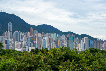 Hong Kong's bustling cityscape and skyscrapers
