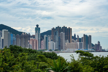 Hong Kong's bustling cityscape and skyscrapers