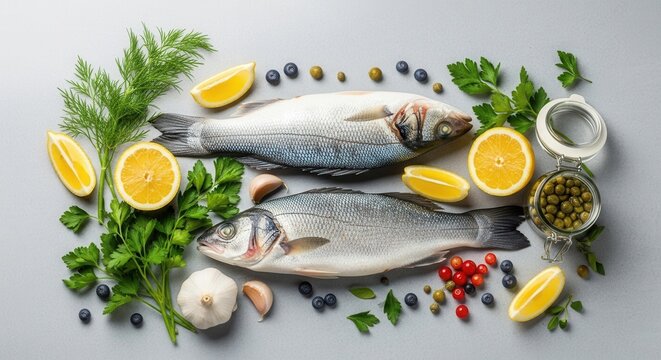 Fresh Sea Bass with Lemon and Herbs