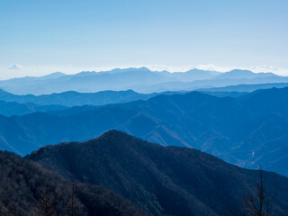 鷹ノ巣山から丹沢方面