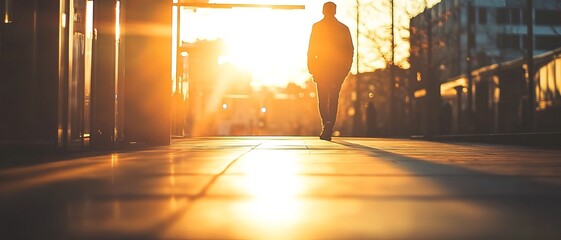 Golden hour city walk