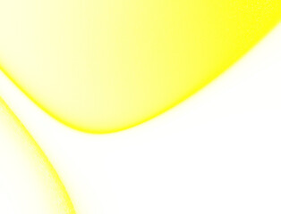 Abstract flowing yellow and white gradient shape with soft light and subtle texture isolated on transparent background