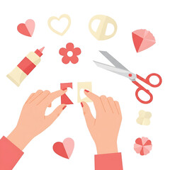 Crafting Love: DIY Paper Hearts and Valentine's Day Art