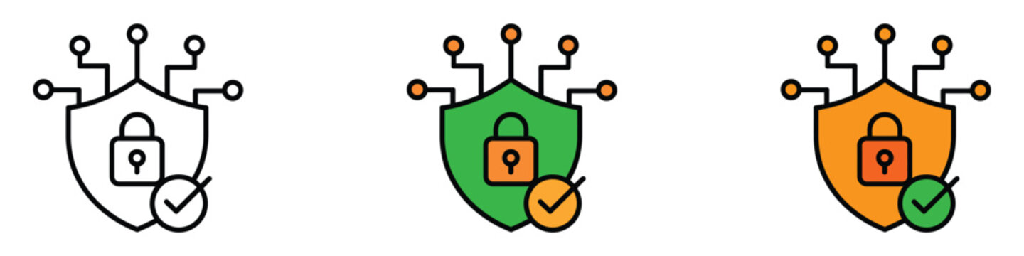 Network Security icon vector. Cyber Security Solutions and Advanced Data Encryption symbol. vector illustration.