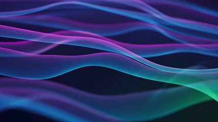 Fototapeta premium Abstract background with colorful flowing waves for wallpaper design and digital art project