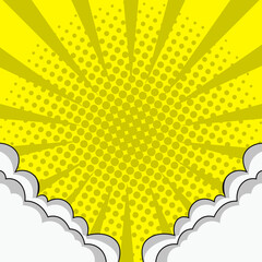 Comic Cloud Background