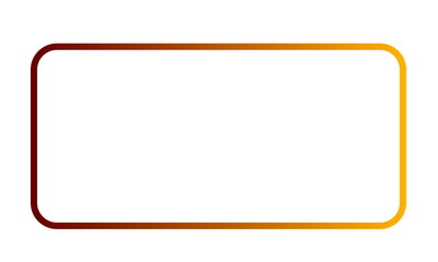 Glowing gradient rounded rectangle frame with smooth orange and red tones. Elegant abstract border with warm luminous edges.