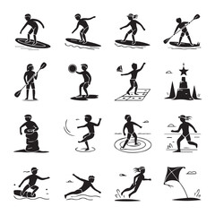 Obraz premium Summer Activities Icons