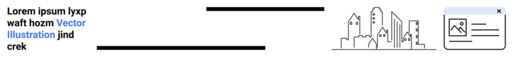 Smart cities, online communication, document design, digital content, urban planning, data visualization. Urban skyline icons and file interface. Smart cities and online communication concept