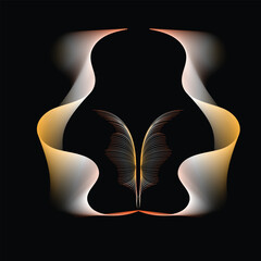 Blending line art design