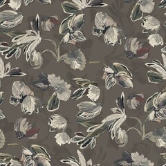 seamless floral pattern Design Abstract art watercolor flower creative allover design new concept textile design digital creators art design repeat pattern fabric print 