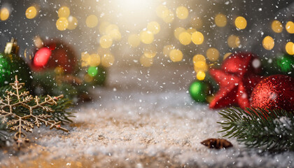 christmas background with christmas tree