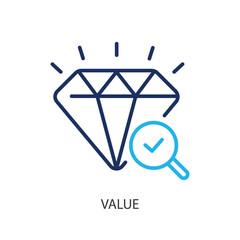 Value thin line icons. Original vector illustration.