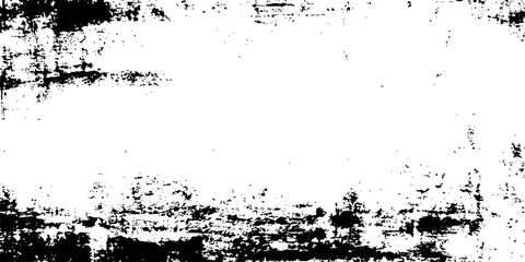 Abstract black grunge ink paint splat stain texture pattern border design vector illustration background