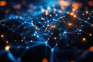 A vibrant digital network of interconnected nodes and lines, pulsing with a dynamic energy that reflects the ever-evolving nature of the internet.