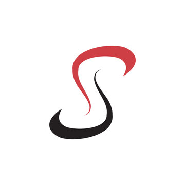 S letter logo icon vectorr illustration template design