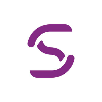 S letter logo icon vectorr illustration template design