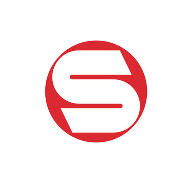 S letter logo icon vectorr illustration template design
