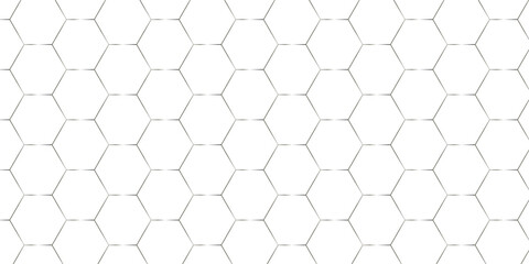 Naklejka premium White abstract honeycomb mosaic and tile geometric hexagon vector illustration. geometric digital technology polygon science vintage square mosaic and web cover business texture. 