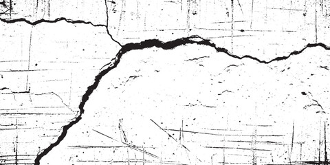 Cracked concrete surface with rough texture and deep fissures.