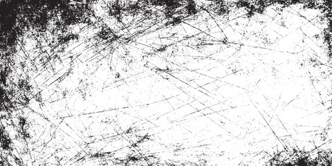 Grunge black and white scratch dust crack wall white  grain noise grain dot white paper noise texture with distress effect vector illustration pattern background