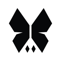 Geometric butterfly logo icon