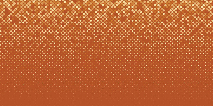 Abstract grid yellow disco party pattern. Yellow dots gradient texture background.  Vector