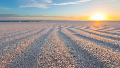 Smooth sand with natural wavy patterns