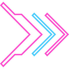 Futuristic Neon Arrow 