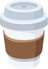 Flat Vector 3D Icon Coffee
