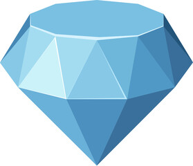 Flat Vector 3D Icon Diamond