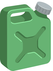 Flat Vector 3D Icon oil drum