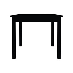 Modern black dining table minimalist furniture
