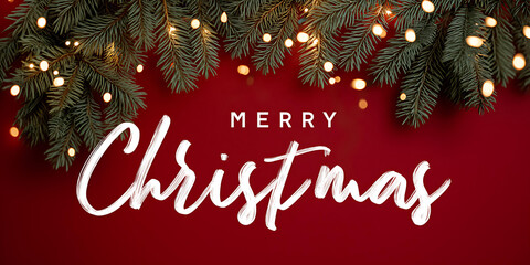 Festive Christmas Holiday Greeting Card Design: Celebrate with Joyful Red and Green Decoration, Cozy Family Gatherings, and Ornate Winter Typography