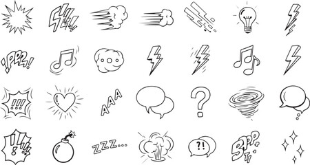 set of hand drawn arrows