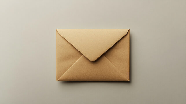 An open envelope rests on a soft neutral background, creating a clean minimalist composition symbolizing communication, message delivery, invitation, or personal correspondence.
 - Powered by Adobe