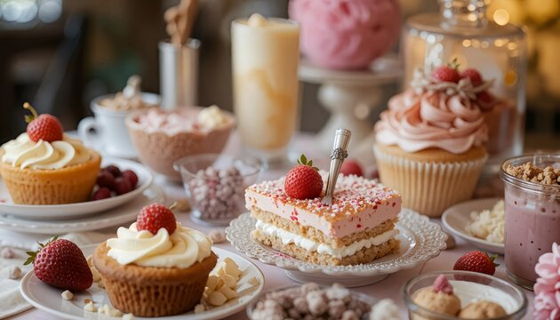 lovely strawberry dessert for party